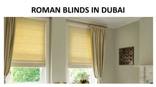 ROMAN BLINDS IN DUBAI