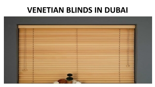 VENETIAN BLINDS IN DUBAI