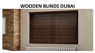 WOODEN BLINDS DUBAI