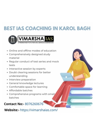 Best IAS Coaching In Karol Bagh Vimaesha IAS