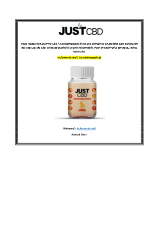 la ferme du cbd  Justcbdmagasin.fr