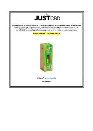 dosage doliprane  Justcbdmagasin.fr
