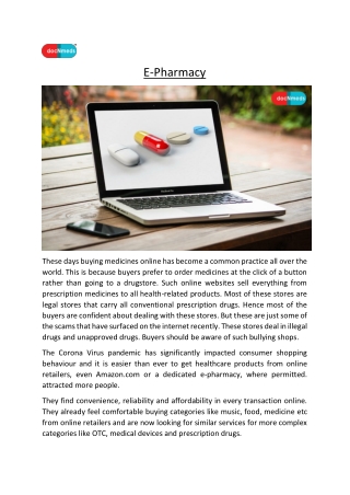 E-Pharmacy