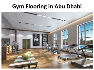 Gym flooring in Abu Dhabi