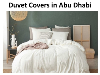Duvet Covers in Abu Dhabi