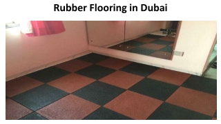 Rubber Flooring in Dubai