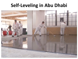 Self-Leveling in Abu Dhabi