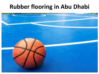 Rubber flooring in Abu Dhabi
