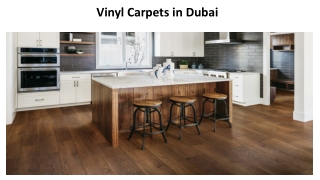 Vinyl Carpets in Dubai