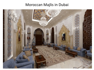 Moroccan Majlis in Dubai