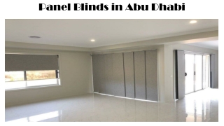 Panel Blinds in Abu Dhabi