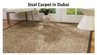 Sisal Carpet in Dubai