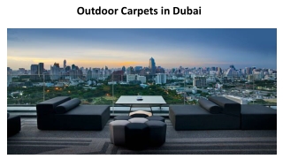 Outdoor Carpets in Dubai