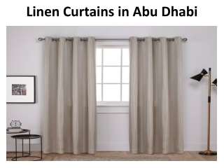 Linen Curtains in Abu Dhabi