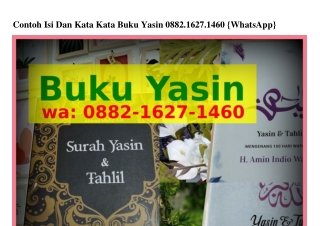 Contoh Isi Dan Kata Kata Buku Yasin Ö88ᒿ.I6ᒿᜪ.IᏎ6Ö{WhatsApp}