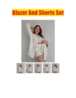 Blazer And Shorts Set