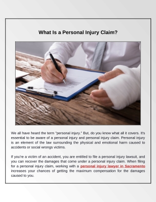 What You Should Know About Personal Injury Claims