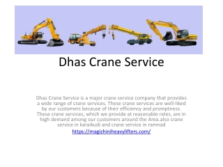 Dhas Crane Service