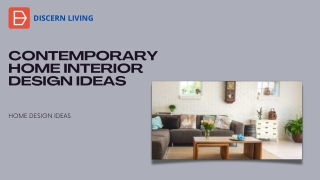 Contemporary home interior design ideas
