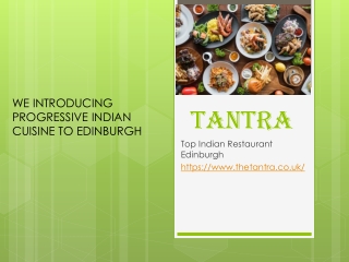TANTRA - best Indian restaurant Edinburgh