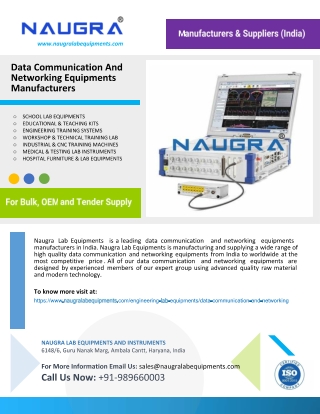 Data Communication And Networking Equipments Manufacturers