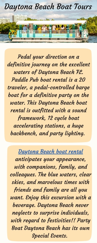 Daytona Beach Boat Tours