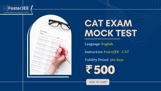 CAT mock exam test