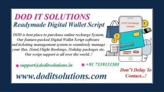 Best Readymade Digital Wallet System - DOD IT SOLUTIONS