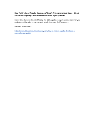 hire angularjs developer