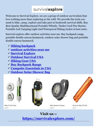 outdoor activities near me