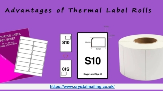 The Advantages of Thermal Label Rolls