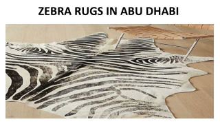 ZEBRA RUGS IN ABU DHABI