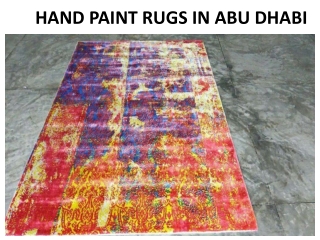 HAND PAINT RUGS IN ABU DHABI
