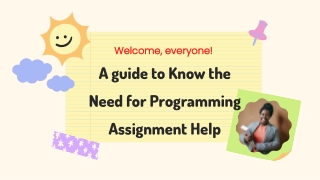 A Guide to Know the Need for Programming Assignment Help