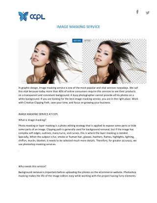 IMAGE MASKING SERVICE - CCPL