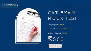 CAT exam mock tect