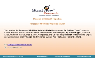 Aerospace Mro Raw Materials Market set to recoup post COVID-19