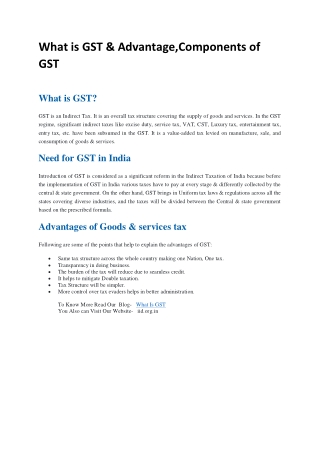 What is GST Word