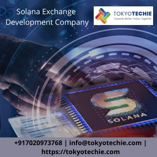 Solana Exchange Development Company | TokyoTechie