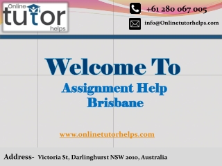Assignment Help Brisbane PPT