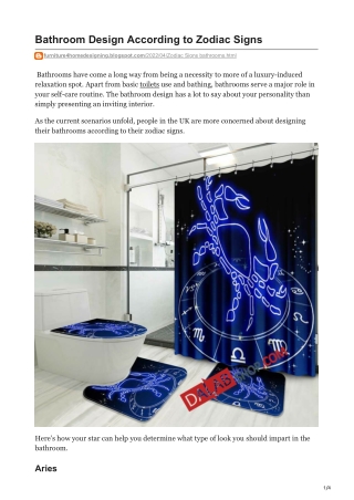 furniture4homedesigning.blogspot.com-Bathroom Design According to Zodiac Signs.