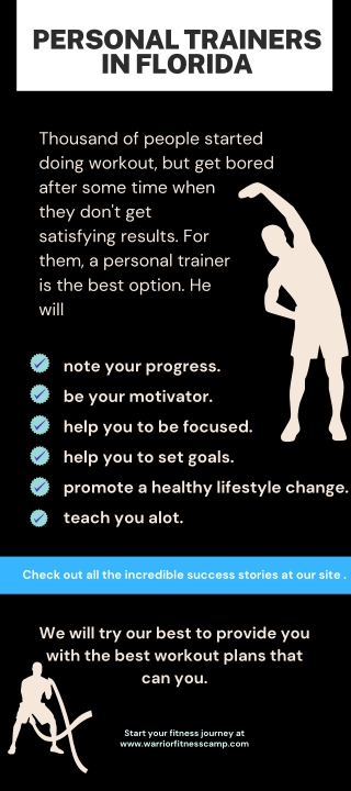 Personal Trainers in Florida | Warrior Fitness Camp