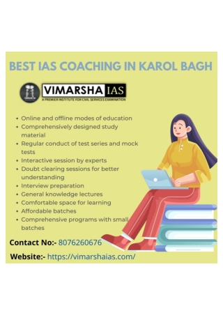 Top IAS Coaching In Karol Bagh Vimarsha IAS