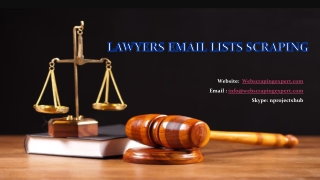 Lawyers Email Lists Scraping