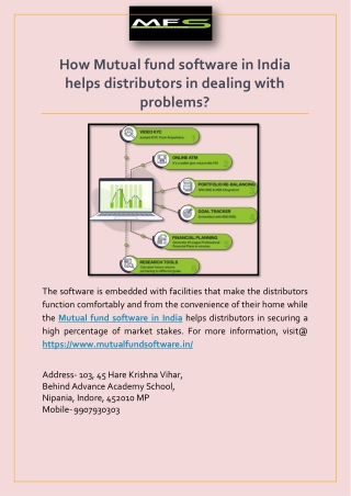 How Mutual fund software in India helps distributors in dealing with problems