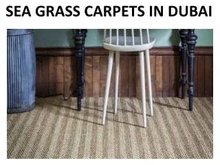 SEA GRASS CARPETS IN DUBAI