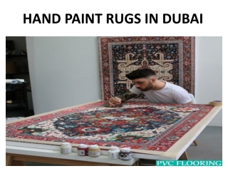 HAND PAINT RUGS in Dubai