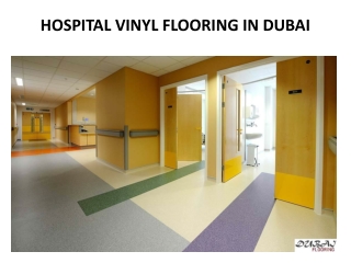 HOSPITAL VINYL FLOORING in Dubai