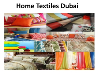 Home Textiles Dubai