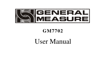 GM7702 weighing indicator